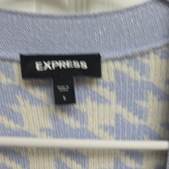 Express Houndstooth Knitted Cardigan - Picture 6 of 8